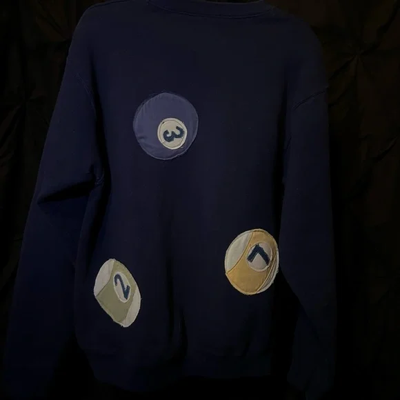Navy Sweater patchwork - Picture 2 of 2